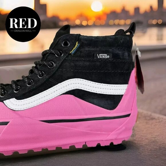 VANS SK8 Hi Dip MTE-2 Hiking Boots Shoes Pink Black Suede - Women's Size 8 - Picture 9 of 16